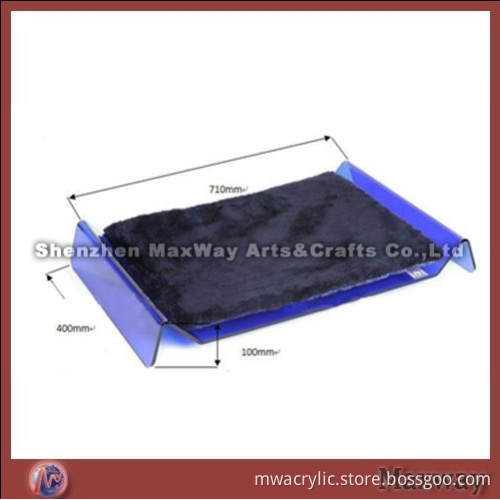 Exquisite Acrylic Lucite Pet Bed with Cushion